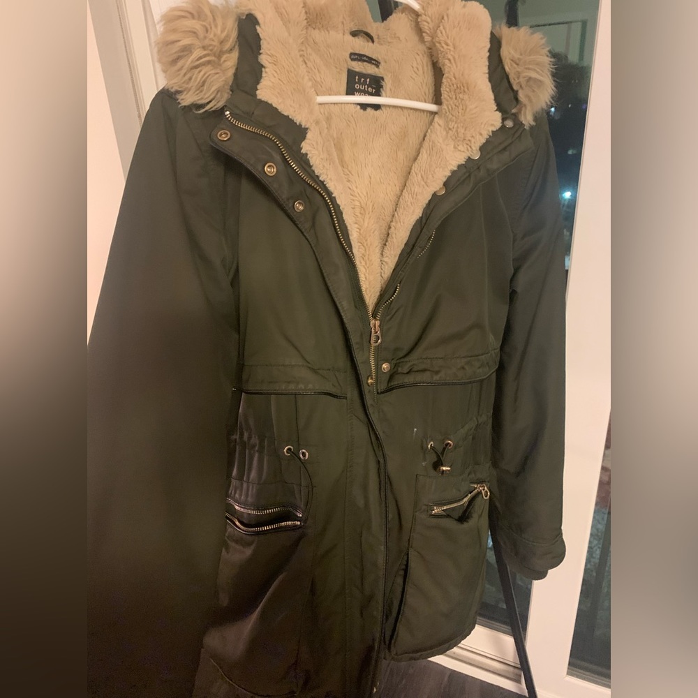 Dark Green Zara Jacket